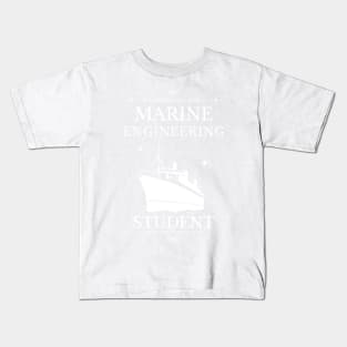 Marine Engineering - Black Version - Engineers Kids T-Shirt